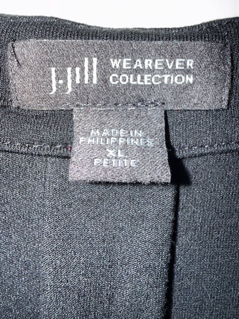Capsule Wardrobe Minimalist Classic Timeless J. Jill Sleeveless Black Dress - Picture 3 of 4